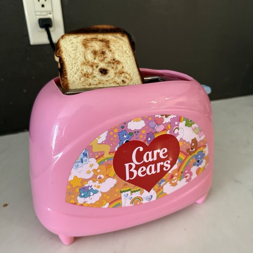 Care Bears Cool Touch 2 Slice Pink Toaster Toast Image Uncanny Brands